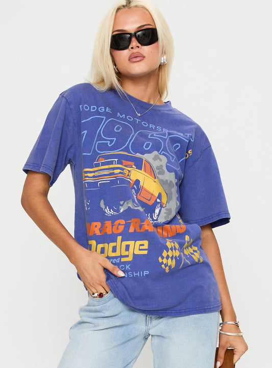 Dodge 1969 Oversized Graphic Top Blue
