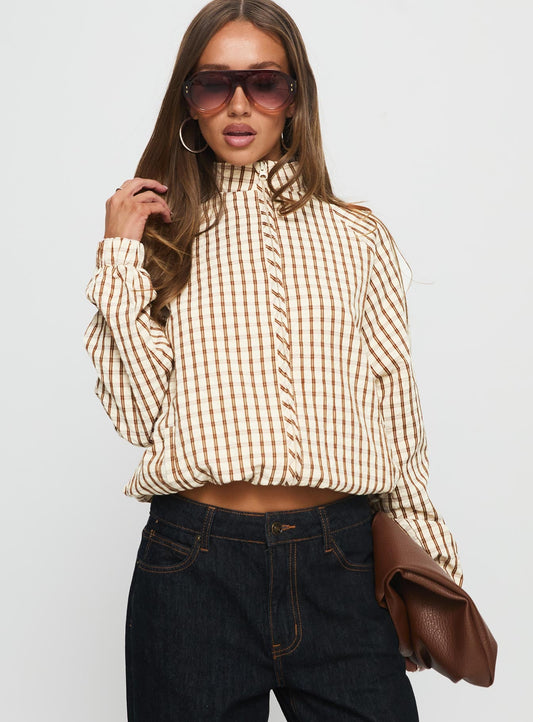 Kalle Jacket Brown Check