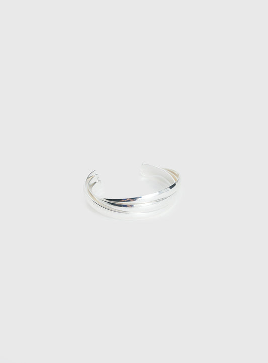 Affluent Layered Cuff Silver