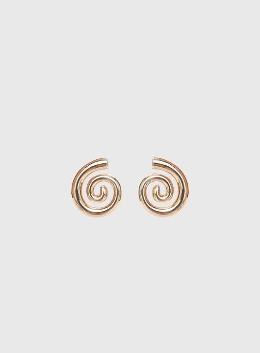 Ameleah Spiral Earrings Gold