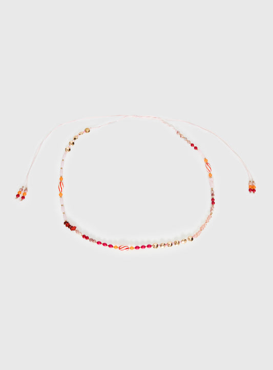 Kenlea Beaded Belt Pink