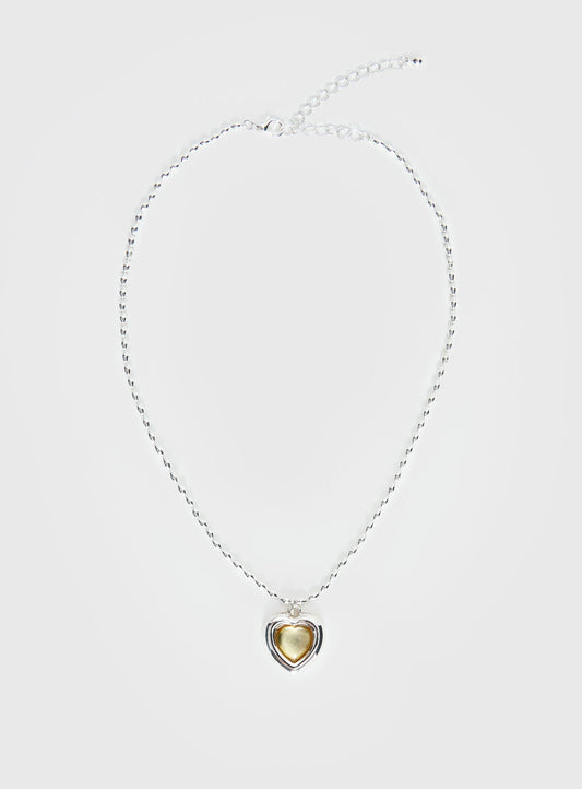 Wishes Granted Dainty Pendant Necklace Silver / Yellow
