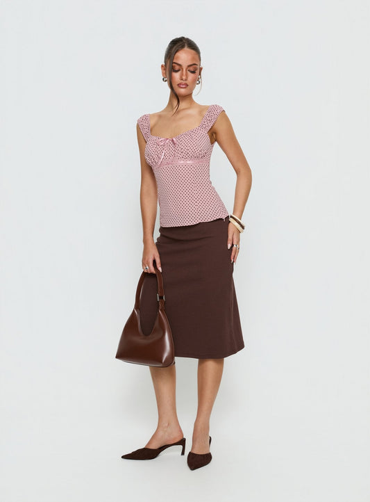 Garconne Top Pink Polka