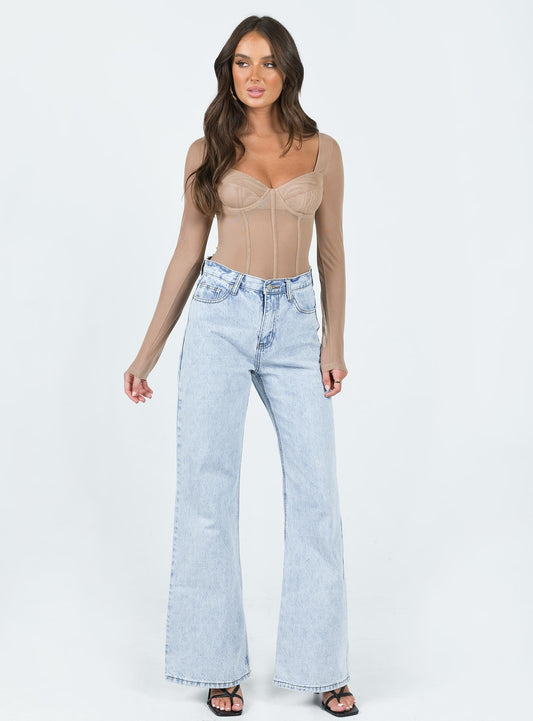 Leonie Bodysuit Beige