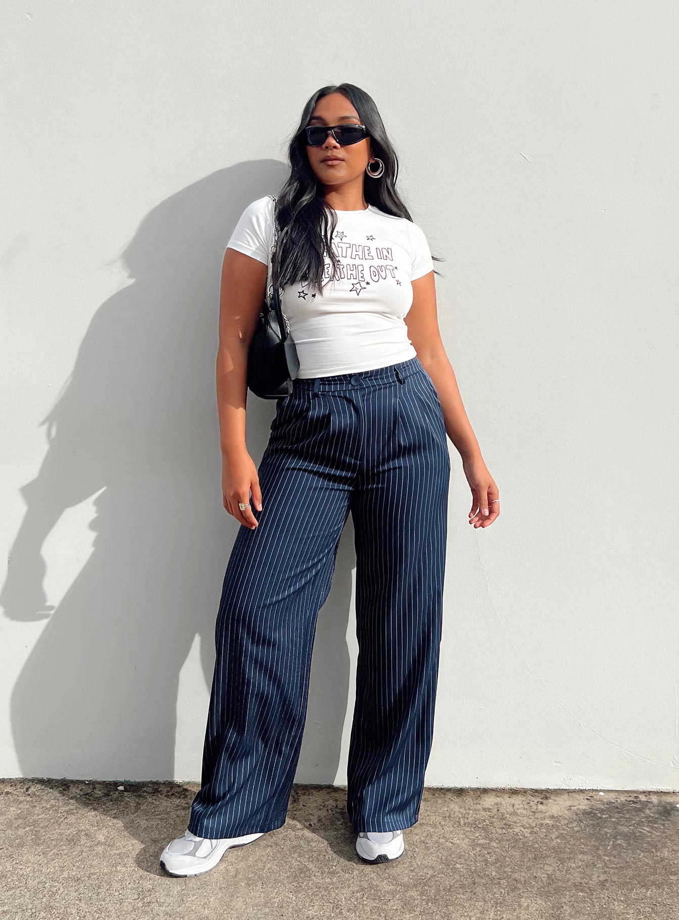 Archer Pants Pinstripe Navy