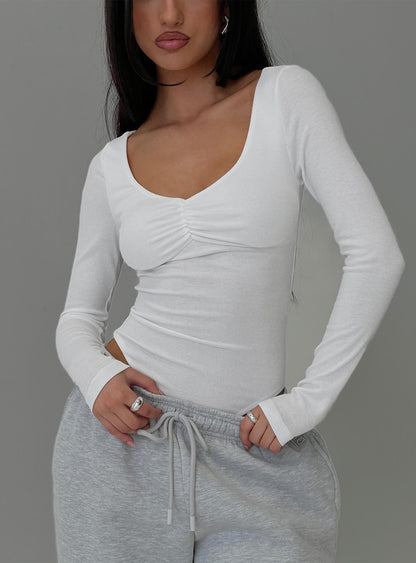 Lunella Bodysuit White