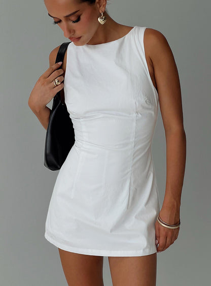 Yumiko Romper White Petite
