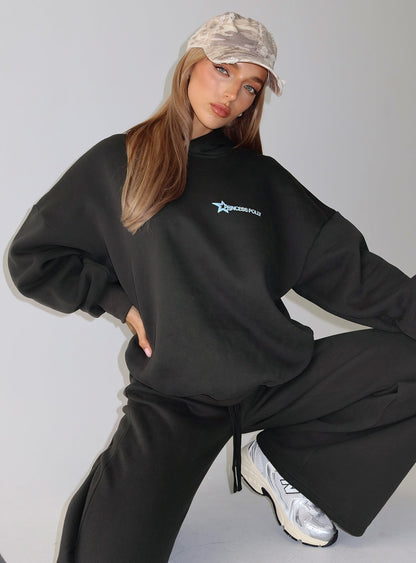 Princess Polly Stargirl Hoodie Charcoal