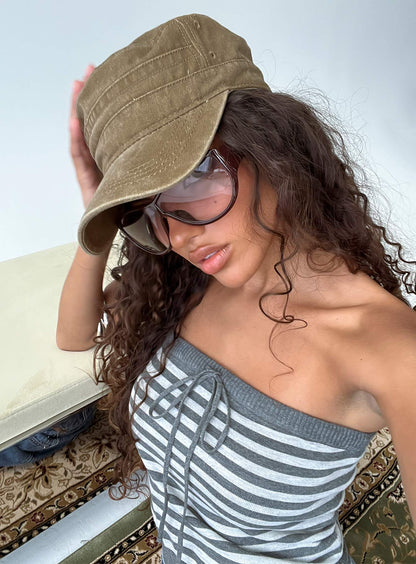 Odera Military Cap Washed Green