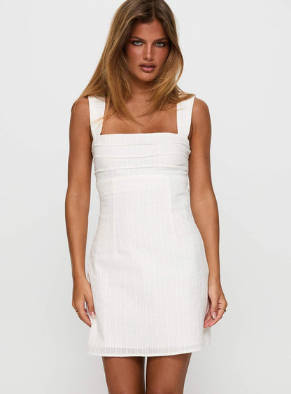 Anyone But You Mini Dress White