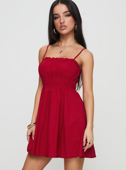 Ketzia Mini Dress Red