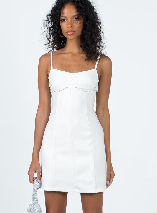 Lunara Mini Dress White