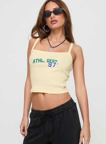 Dept 97 Top Yellow