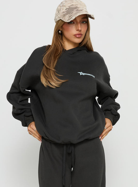 Princess Polly Stargirl Hoodie Charcoal