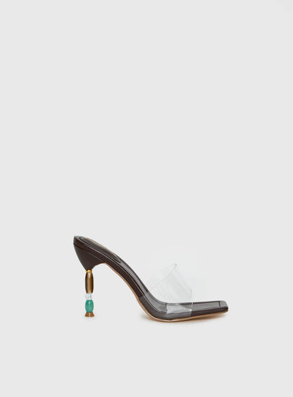 Garnet Beaded Heels Multi