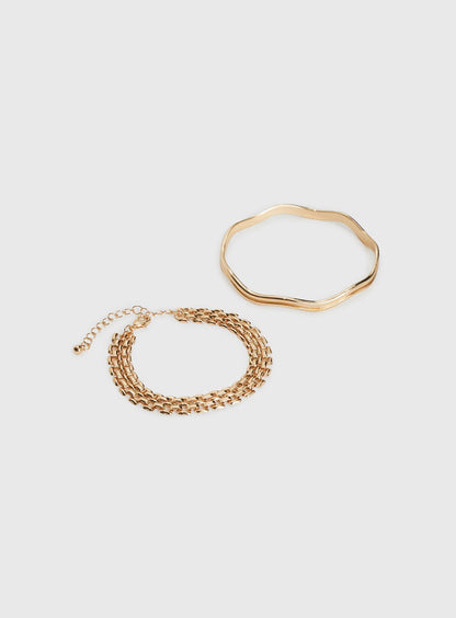 So Classic Bracelet Set Gold