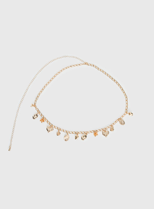 Vibe Check Chain Belt Gold