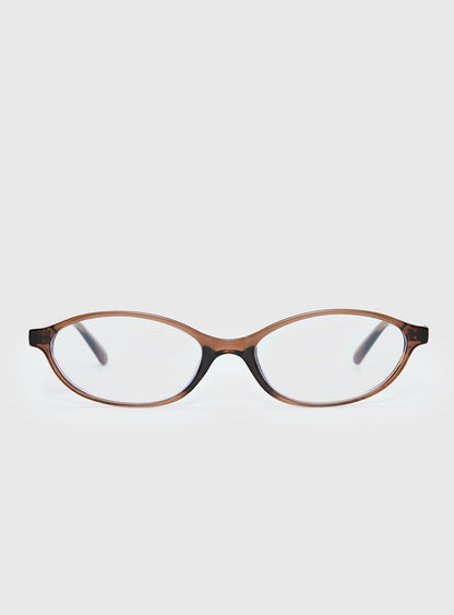 Life Begins Blue Light Glasses Light Brown