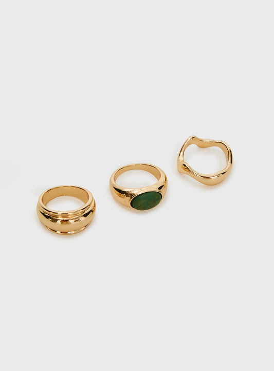 Esteban Ring Pack Gold