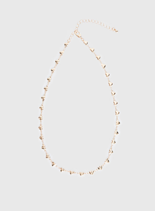 Kinsey Heart Necklace Gold