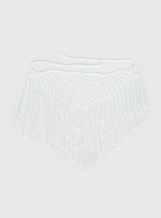 Karlotta Tassel Sarong White