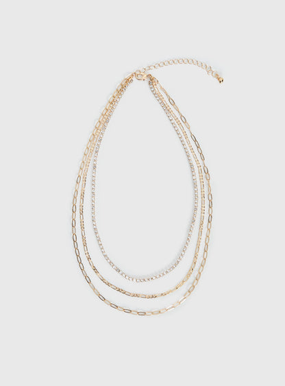 Gleaming Necklace Gold
