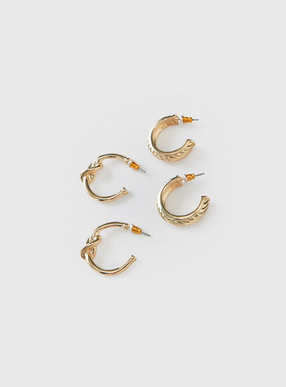 Moonshine Earring Set Gold