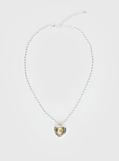 Wishes Granted Dainty Pendant Necklace Silver / Yellow
