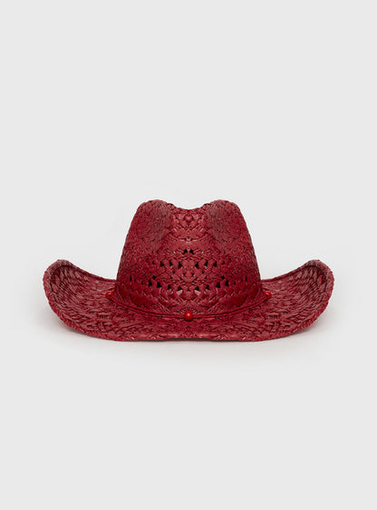 Dominick Cowboy Hat Red