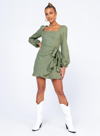 The Villa Mini Dress Green