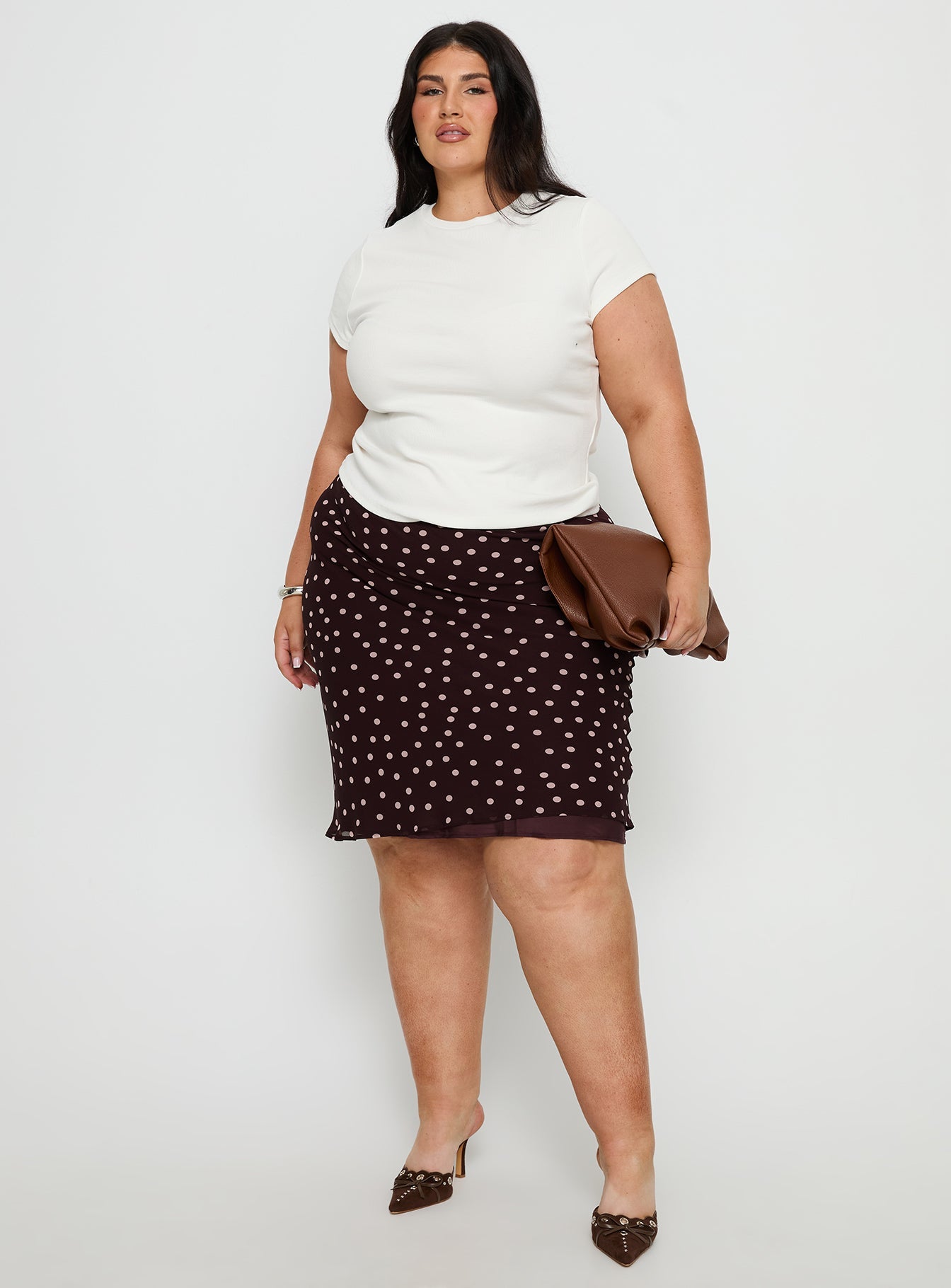 Baseline Longline Rib Top White Curve