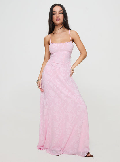 South Of France Maxi Dress Pink