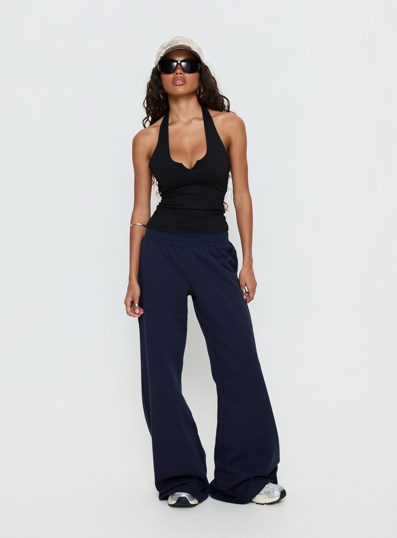 Summits Flared Track Pants Navy