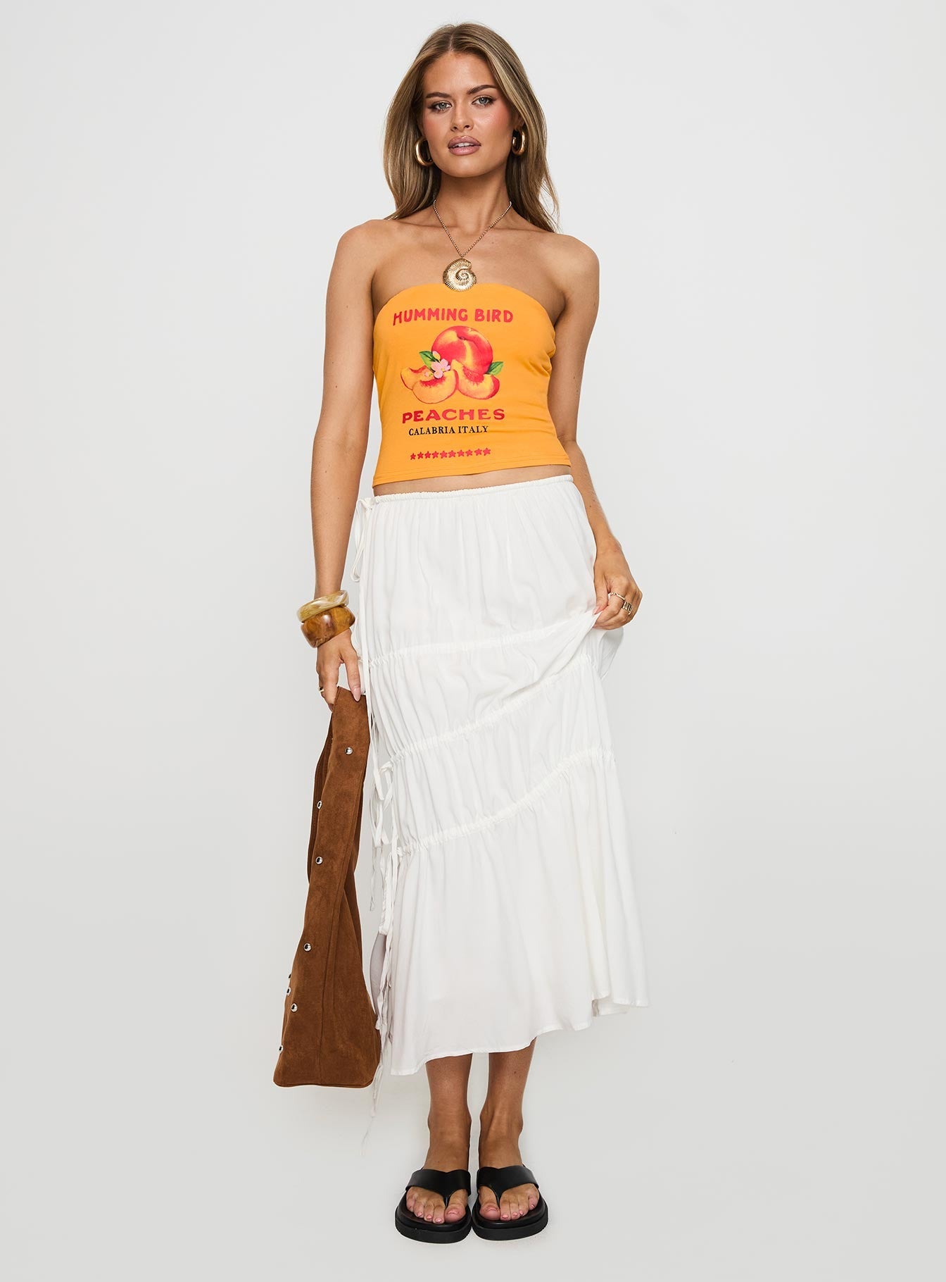 Peaches Tube Top Orange