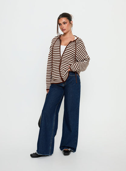 Brienna Zip Jacket Brown