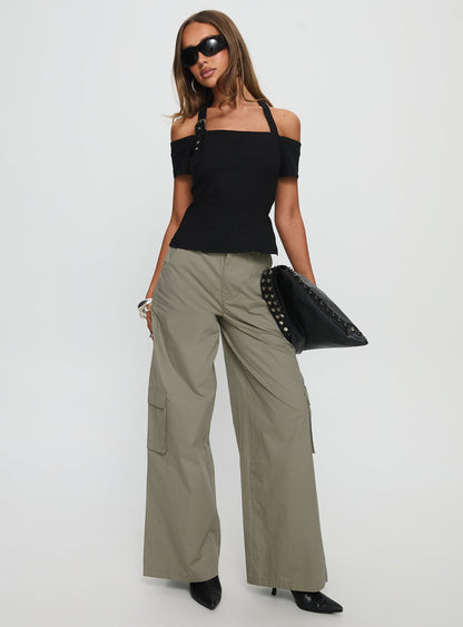 Companions Cargo Slack Pant Khaki