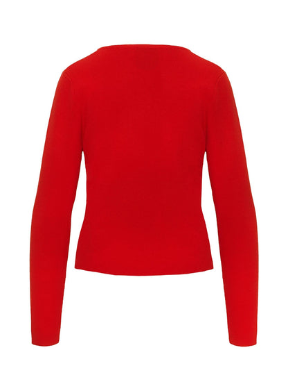 Old Burlington Knit Cardigan Red