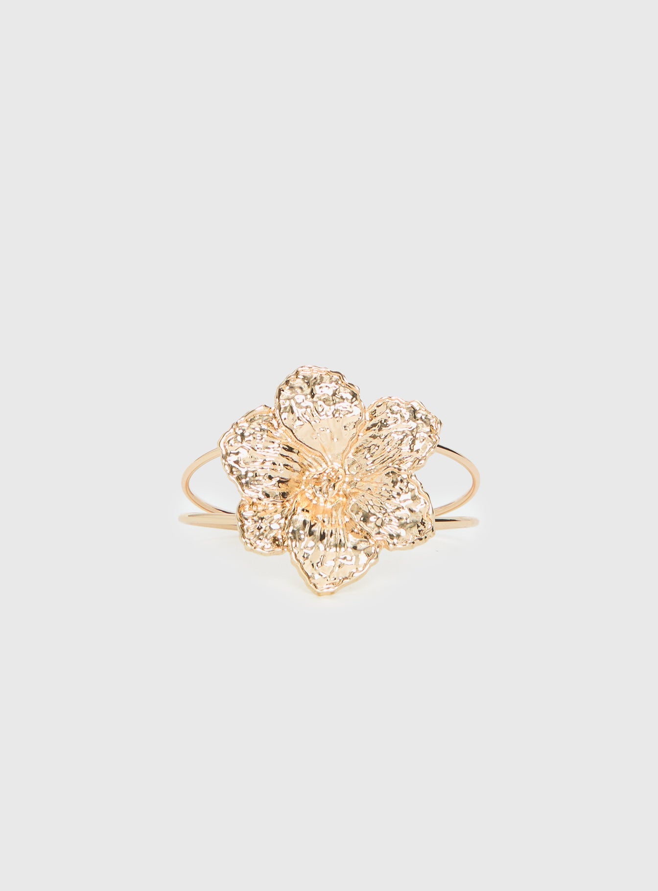 Set Adrift Flower Cuff Gold