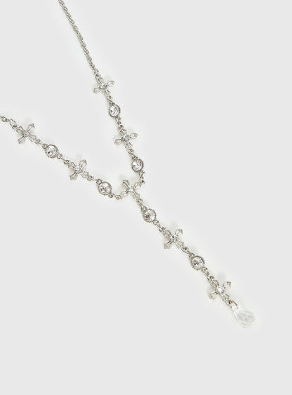 Ellasyn Y Necklace Silver