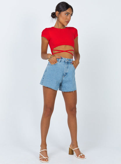 Nicola Bodysuit Red