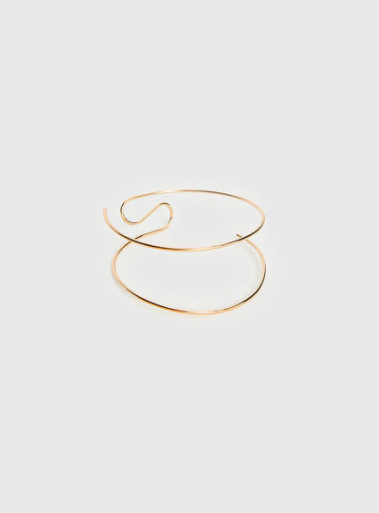 Tamsen Spiral Arm Cuff Gold