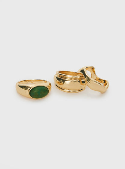 Esteban Ring Pack Gold