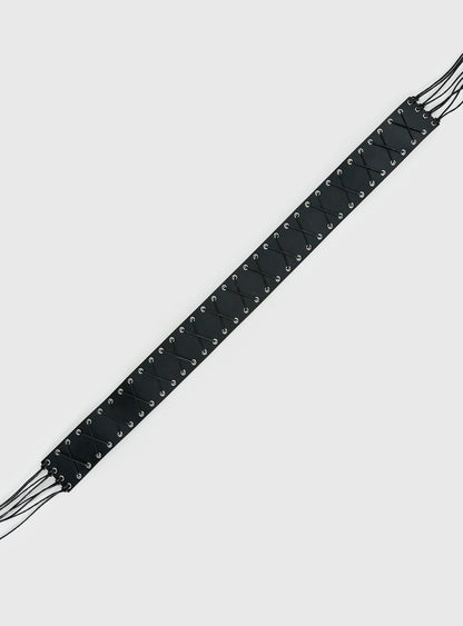 Yeva Tassel Belt Black