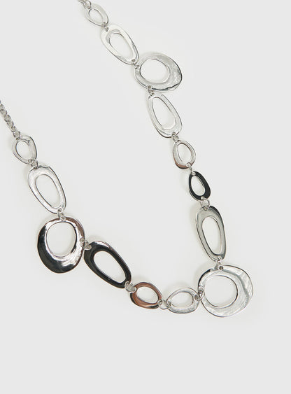 Wavelength Chain Belt Silver