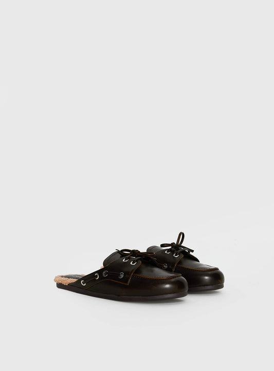 Therapy Shuttle Clogs Burnished Brown