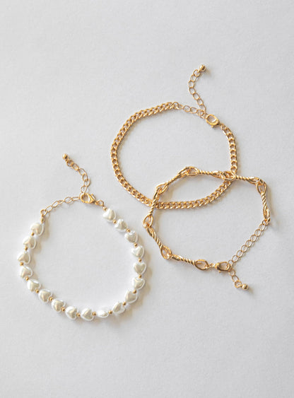 Davide Bracelet Pack Gold