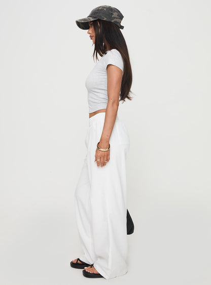 Beach House Pants White Tall