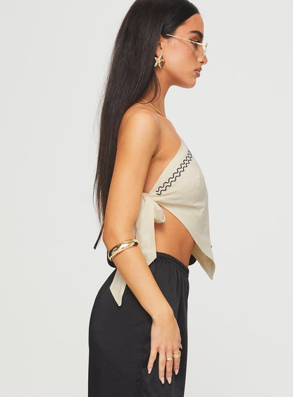 Frankle Top Cream/black