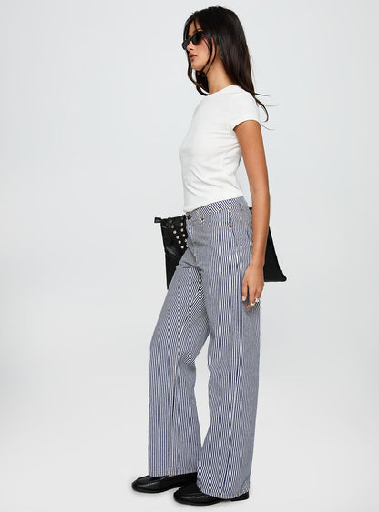 Top Model Jean Navy Stripe