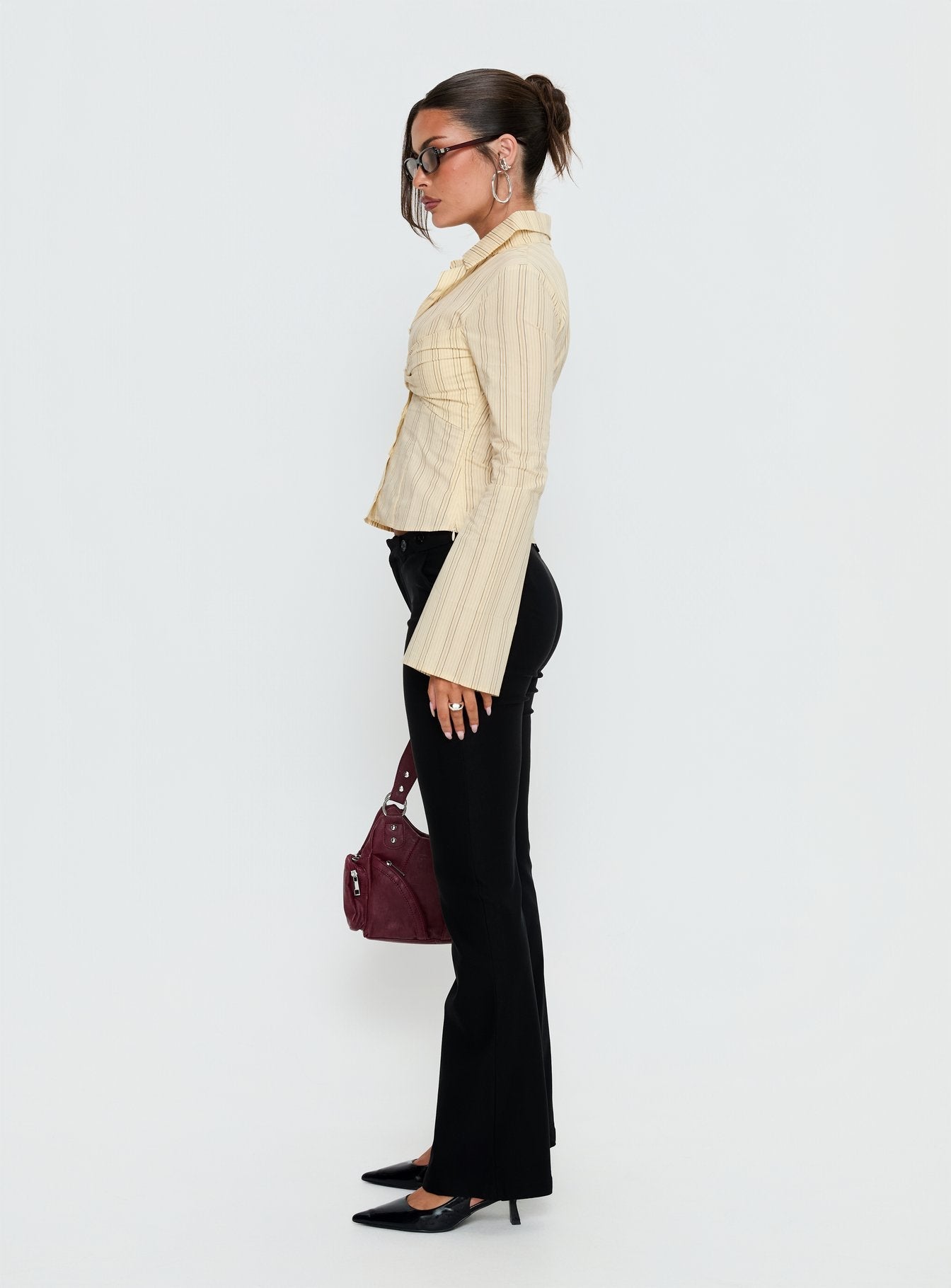Dariana Flare Pants Black